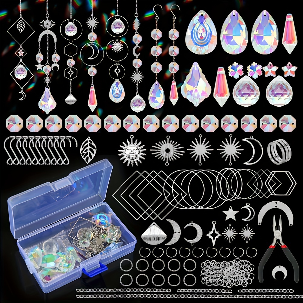 Craft: Create Your Own Suncatcher -Horizon USA Kids Kit, Crystals Beads NEW  