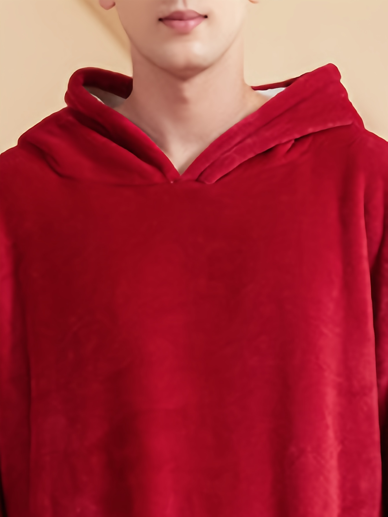 Mens Red Fleece Robe