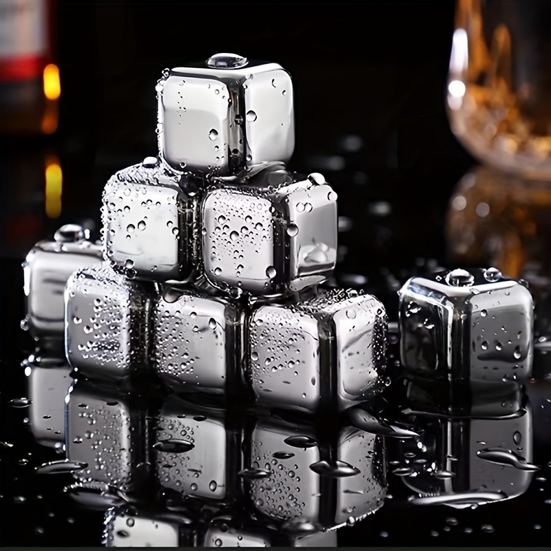 4 Cubos de acero para hielo Vin Bouquet – Domietc