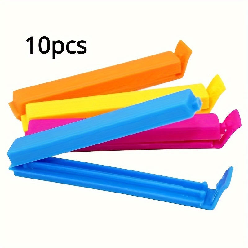 Food Bag Clips Food Bag Clips Kitchen Packaging Plastic Bags - Temu