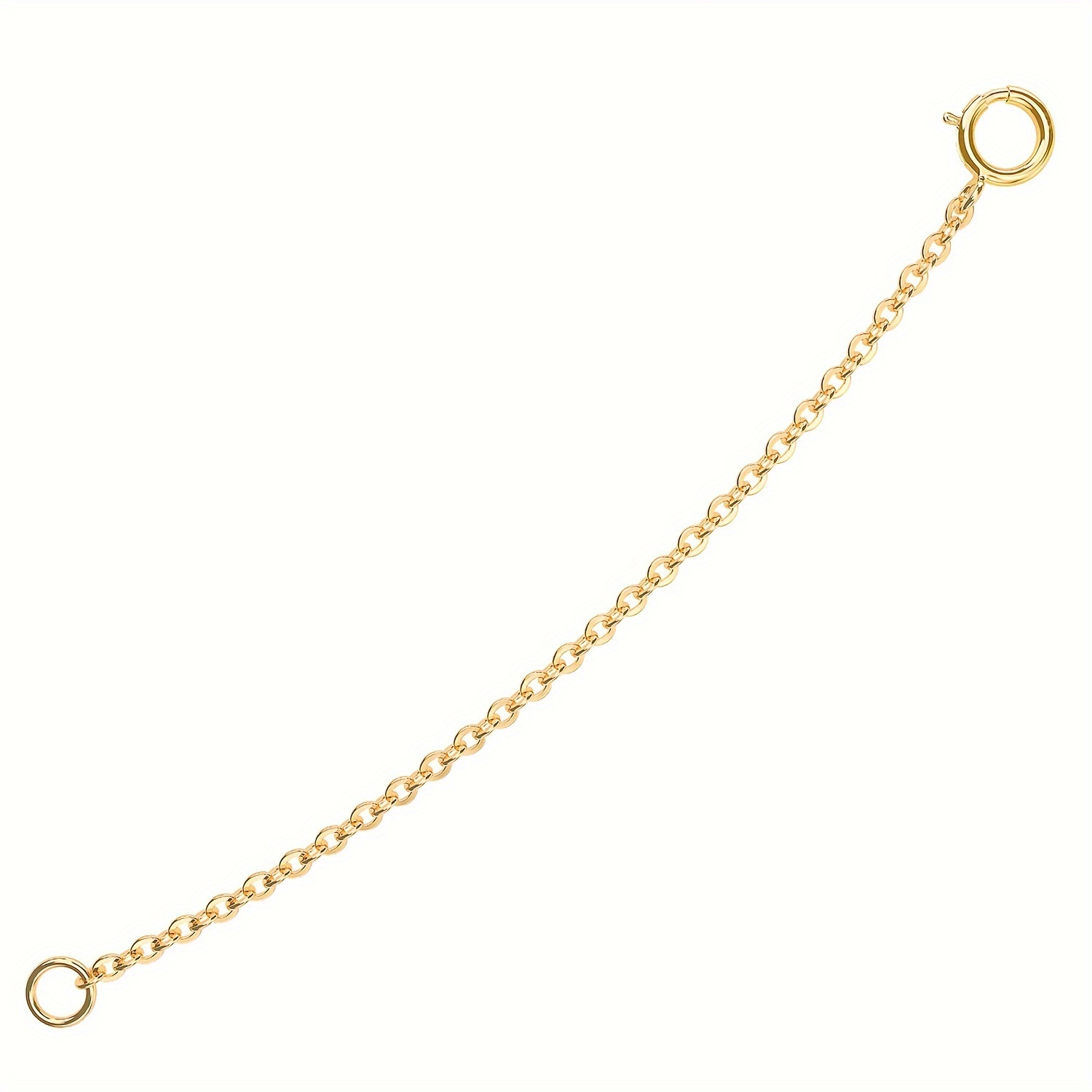 

1/2/3pcs Necklace Extenders, Gold Plated Tail Chain Extenders For Necklaces, Golden Necklaces Bracelet Anklet Extender Chain For Women Jewelry Making