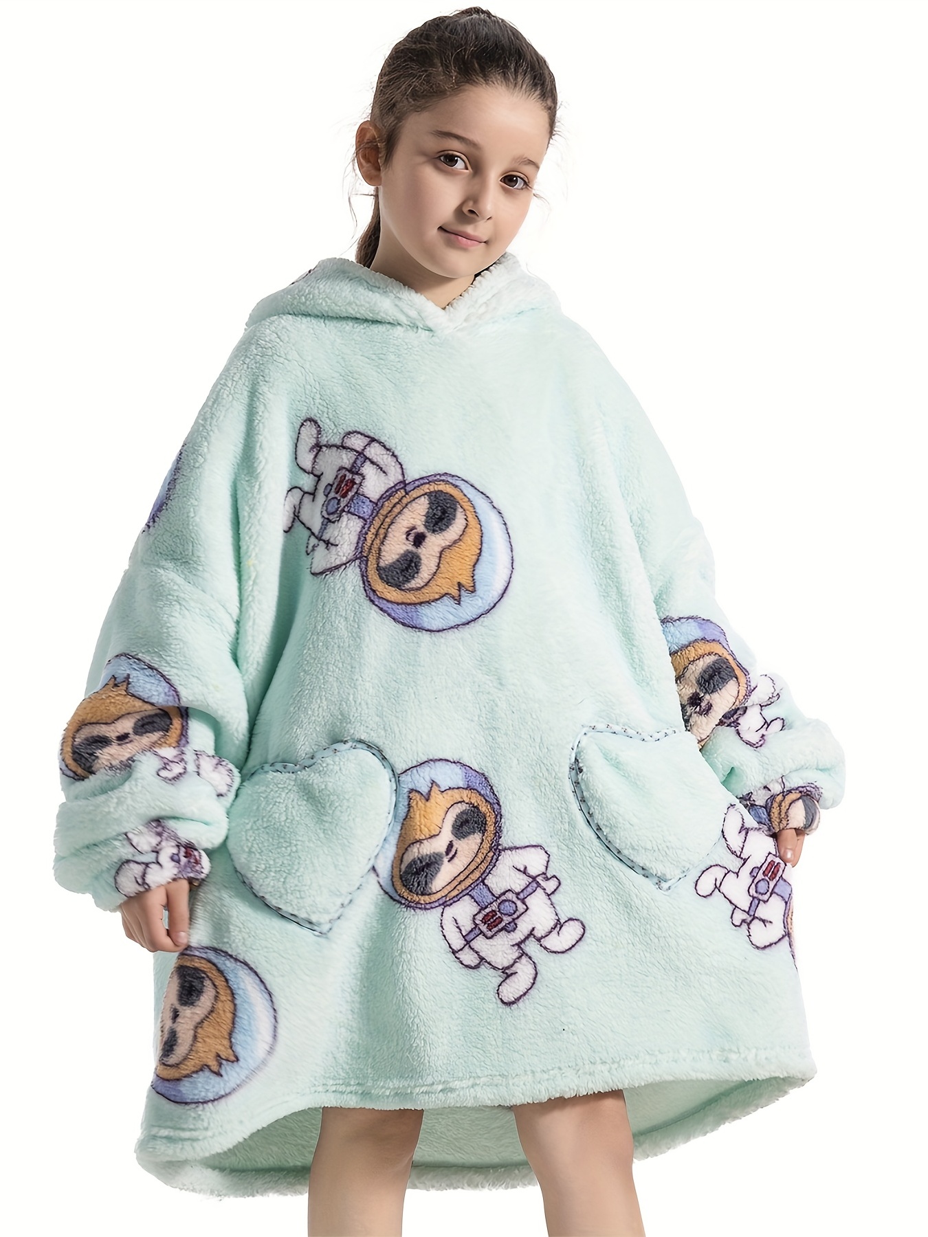 Hoodie blanket best sale for girls