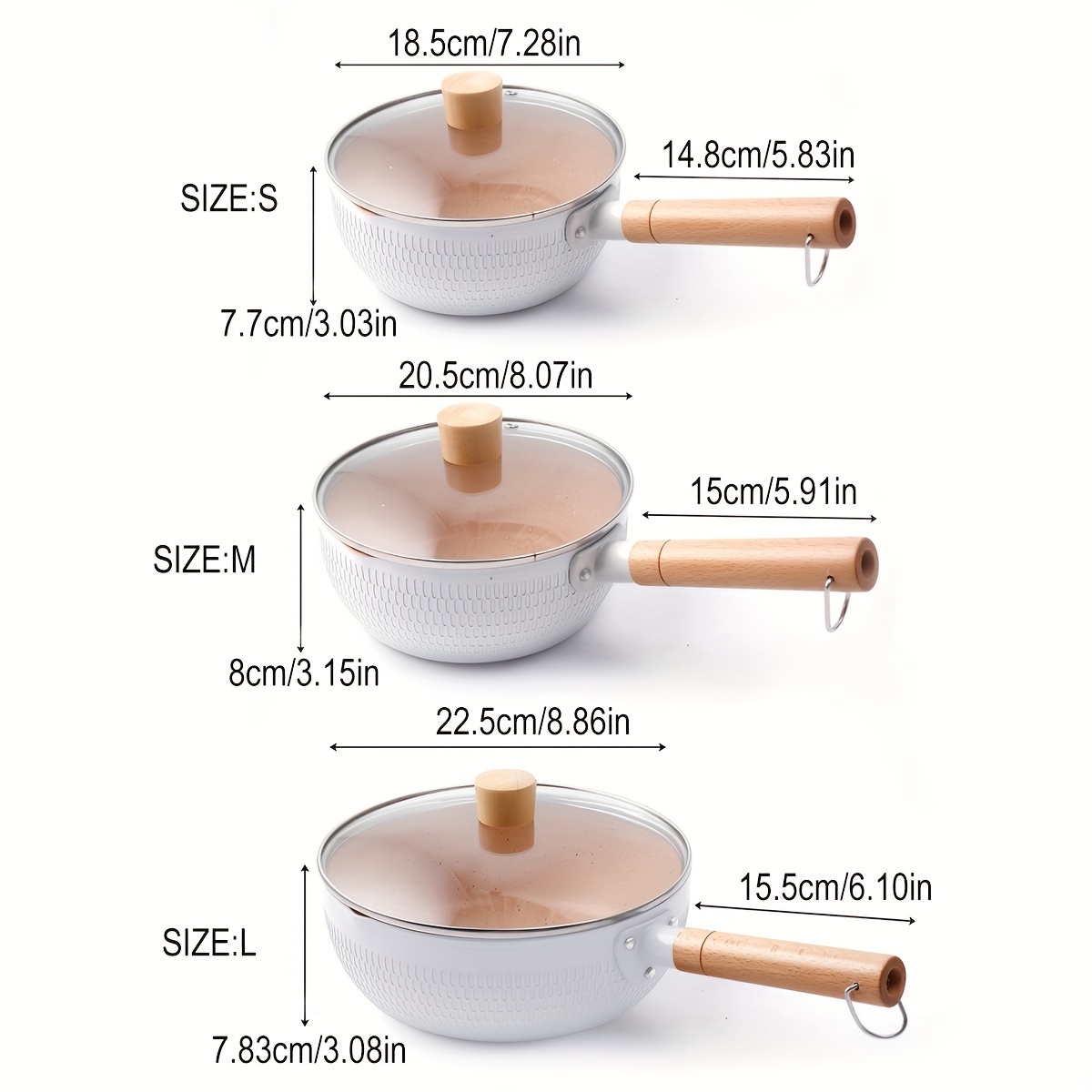 Milk Pot With Cover,16cm Household Small Soup Pot For Cooking Noodles,  Eggs, And Soups, Non-stick Aluminum Alloy Pot With Long Handle, Suitable  For Gas Stove, Easy To Clean, Only For Single Product