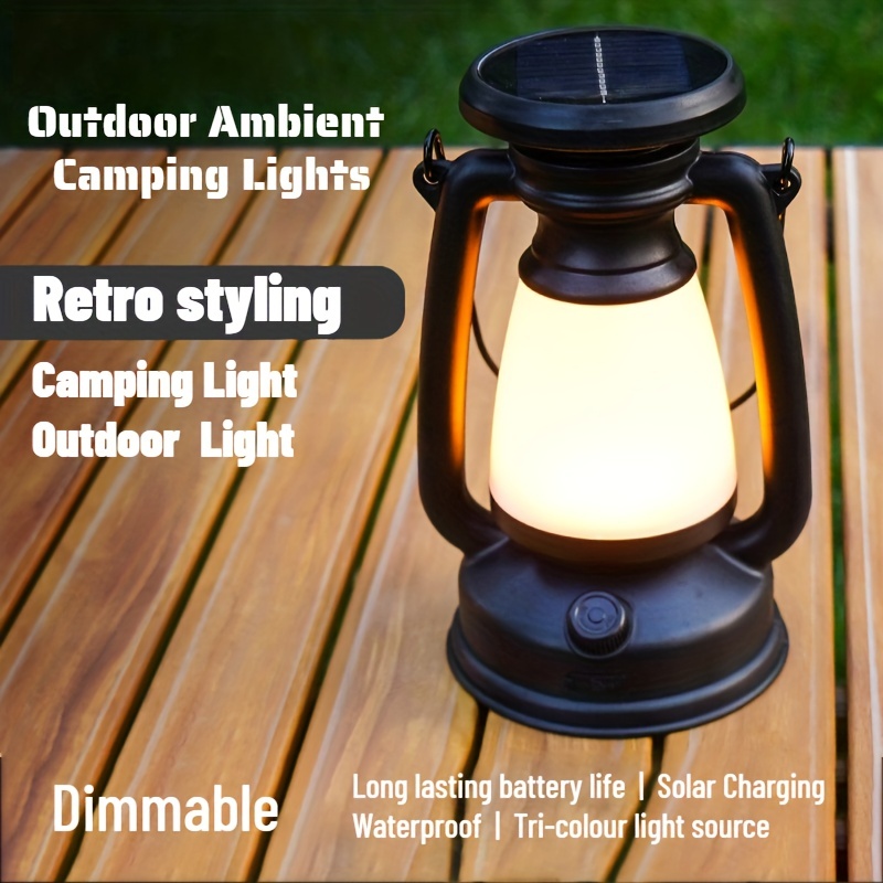  Retro Lamp, Retro Camping Lamp,Waterproof LED Tent