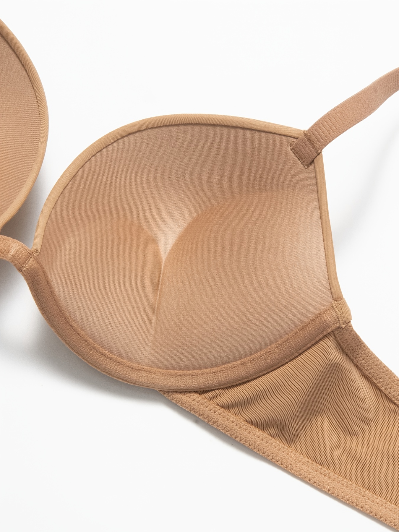 Women's Simple Bra Plus Size Solid Lightly Padded Push - Temu Portugal