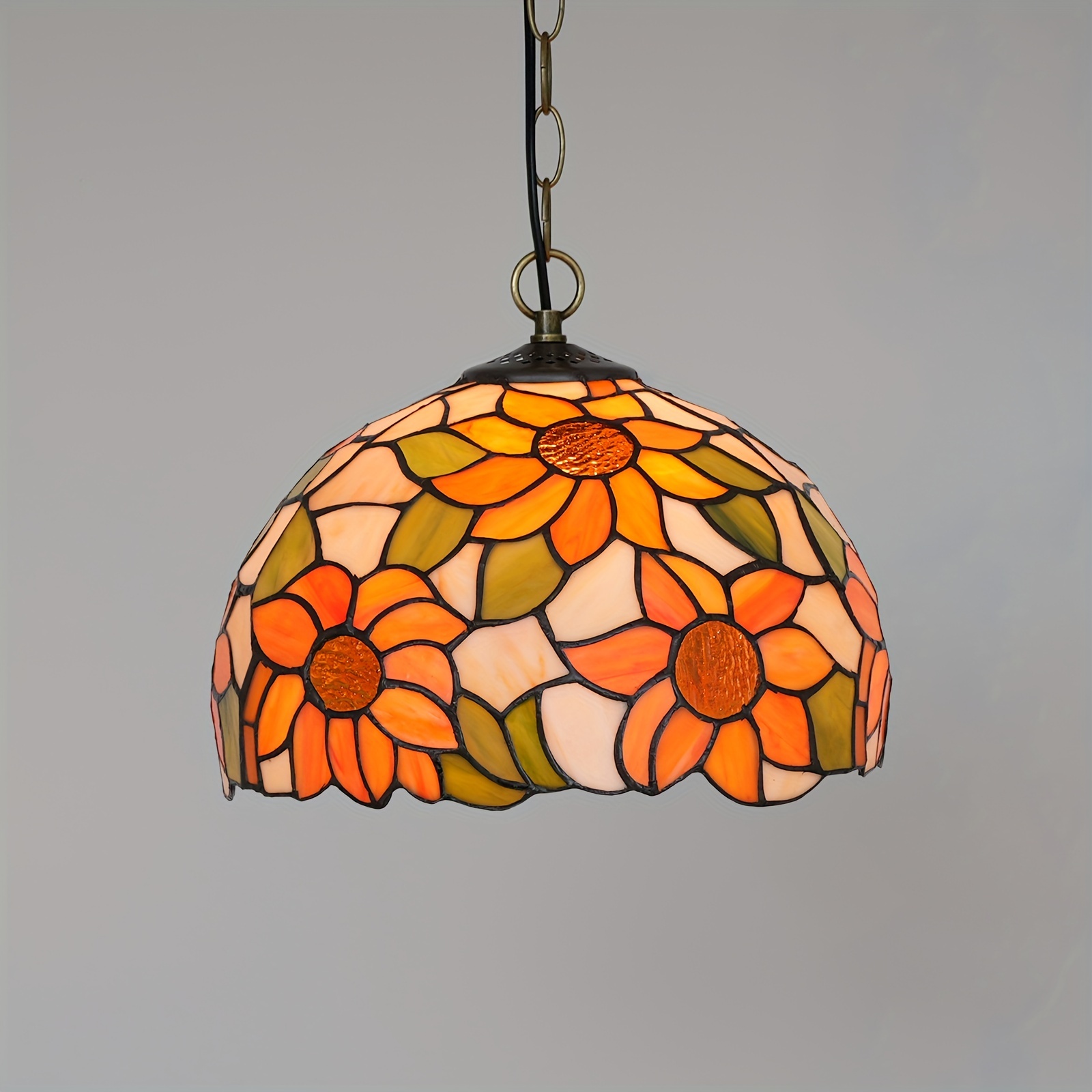 Tiffany Stained Glass Lamp Pastoral Sunflower Series - Temu