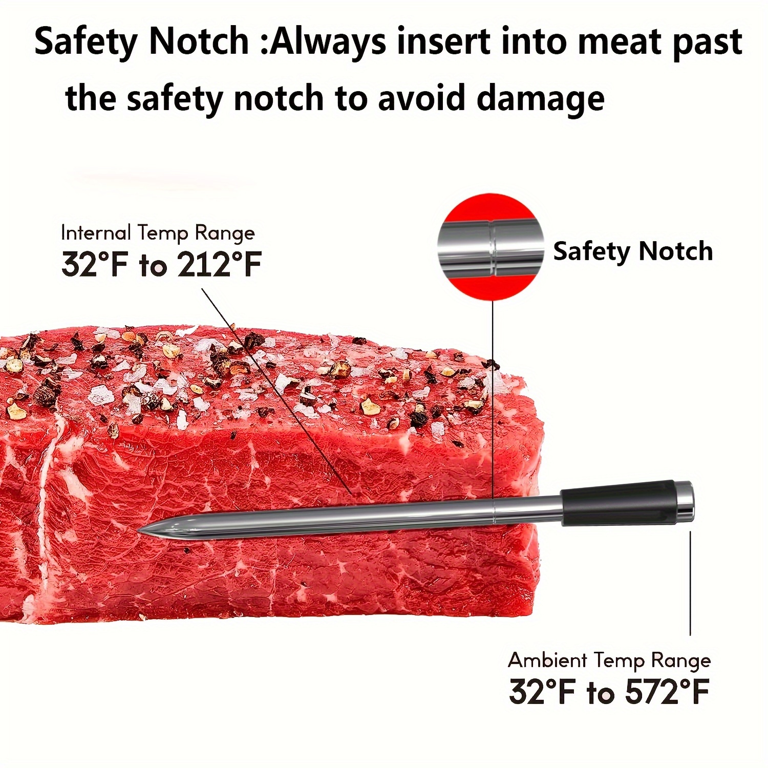 Smart Meat Thermometer Truly Wireless Meat Thermometer - Temu