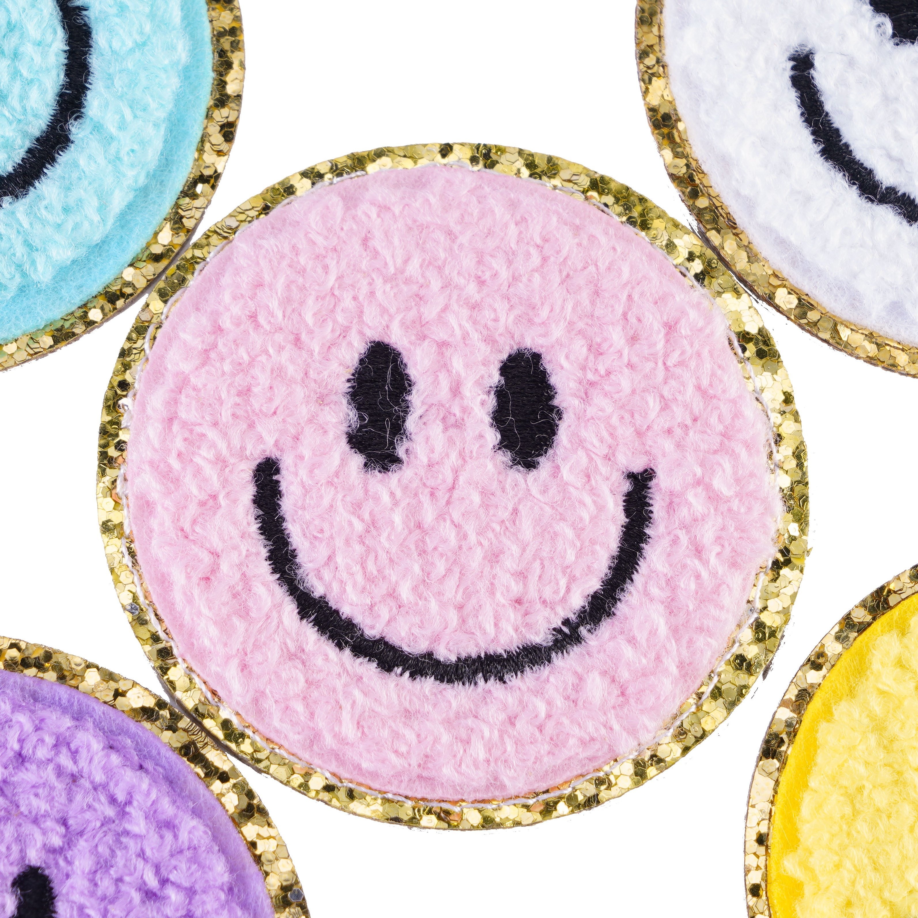 Smiling Face Embroidered Towel Patch Iron On Or Sew On Diy Clothing  Accessory - Jewelry & Accessories - Temu United Arab Emirates