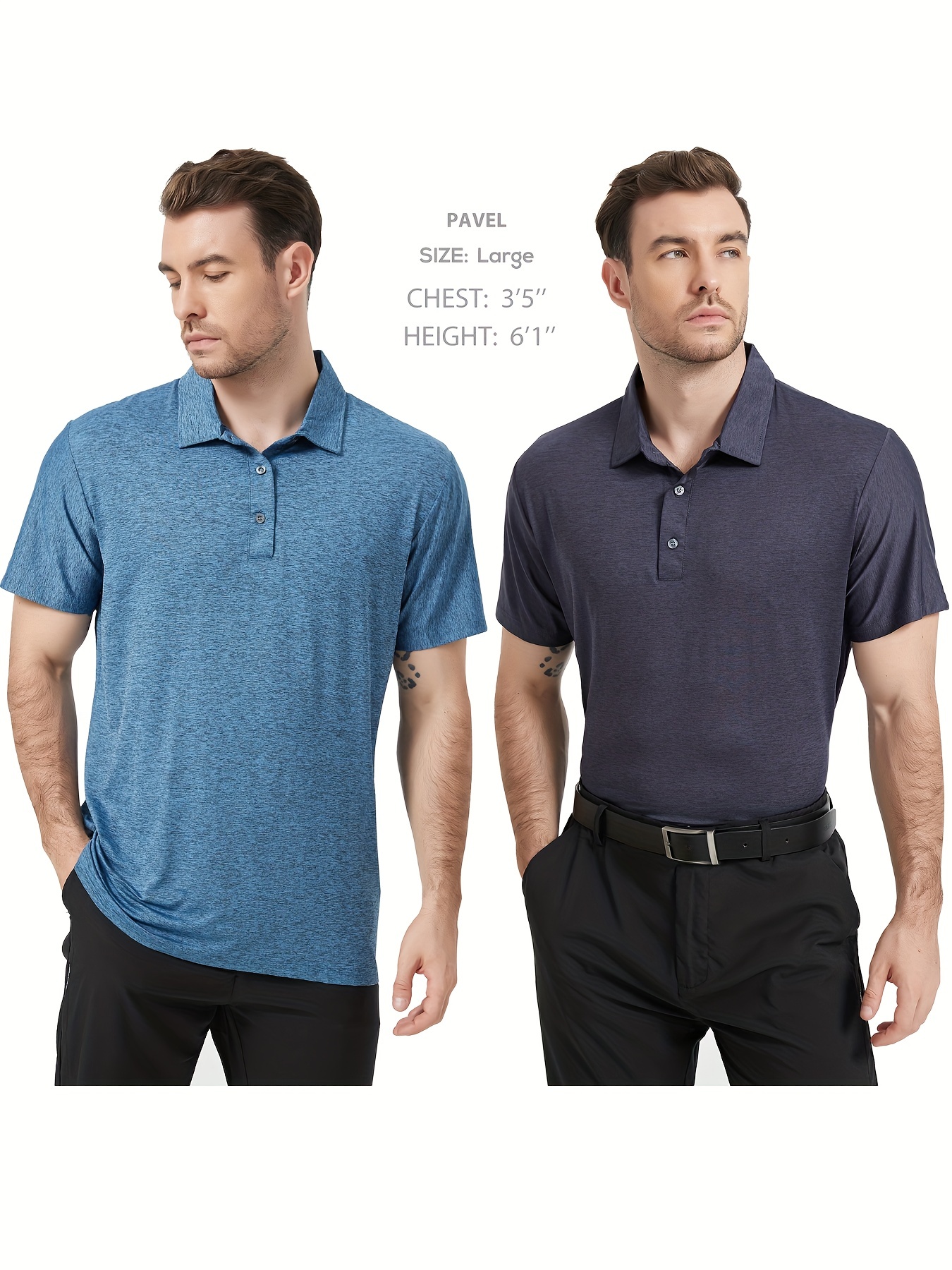 CE' CERDR Men's Golf Polo Shirts Short Sleeve Quick-Dry Moisture Wicking  Athletic Performence Casual Golf T-Shirt… : : Clothing, Shoes 