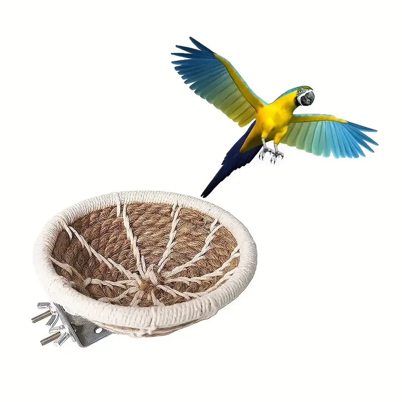 Hand woven Bird Cage Nest Weave Hemp Rope Bird House Bed For - Temu