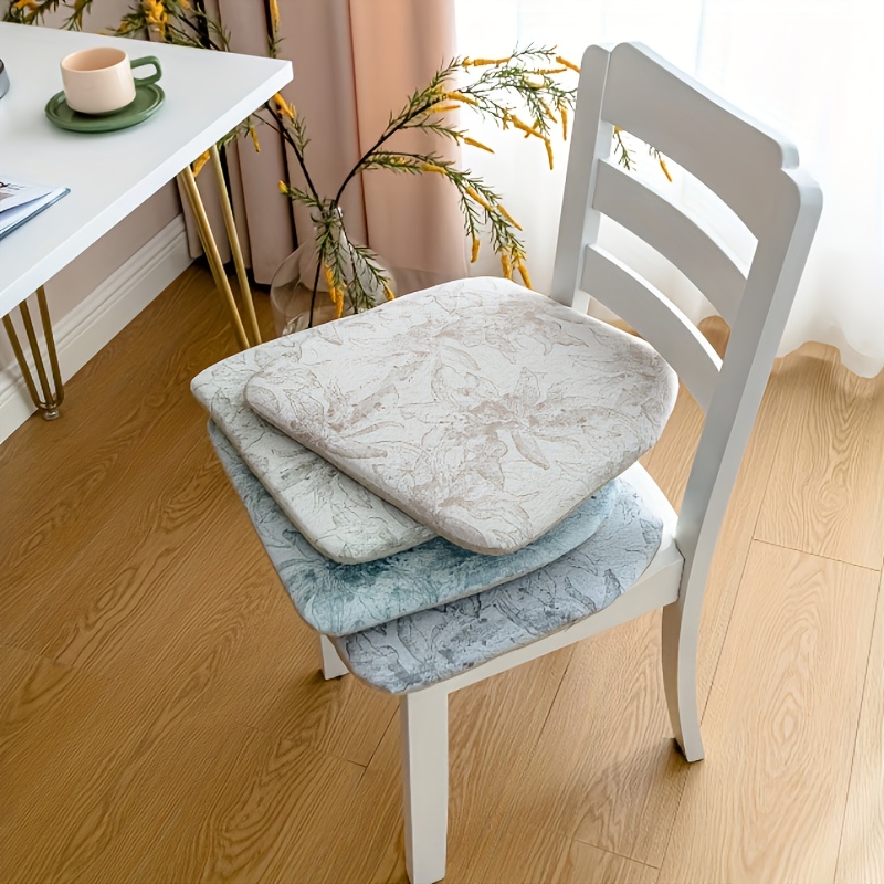  Cojines de asiento para sillas de cocina cojín silla de piso  oficina larga sentado suave estudiante invierno taburete cojines : Hogar y  Cocina