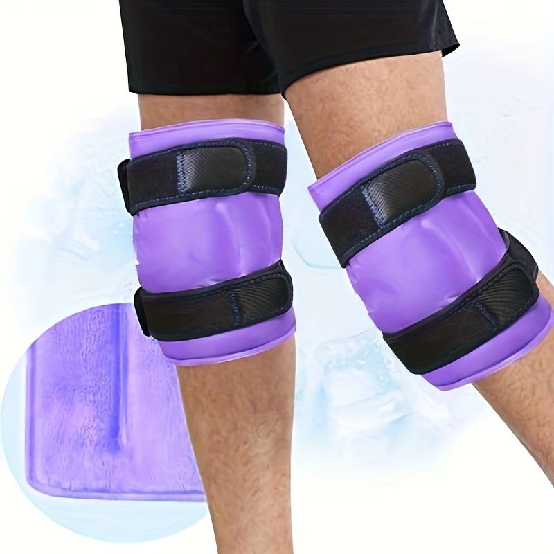  REVIX Bolsa de hielo para aliviar el dolor de rodilla,  envoltura de hielo de gel reutilizable para lesiones en las piernas y bolsa  de hielo REVIX de espalda completa para lesiones