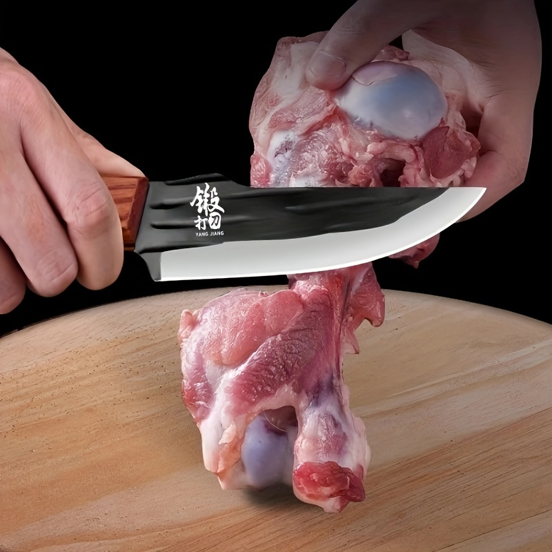 Mongolian Meat Knife With Knife Cover Portable Kitchen Knife - Temu