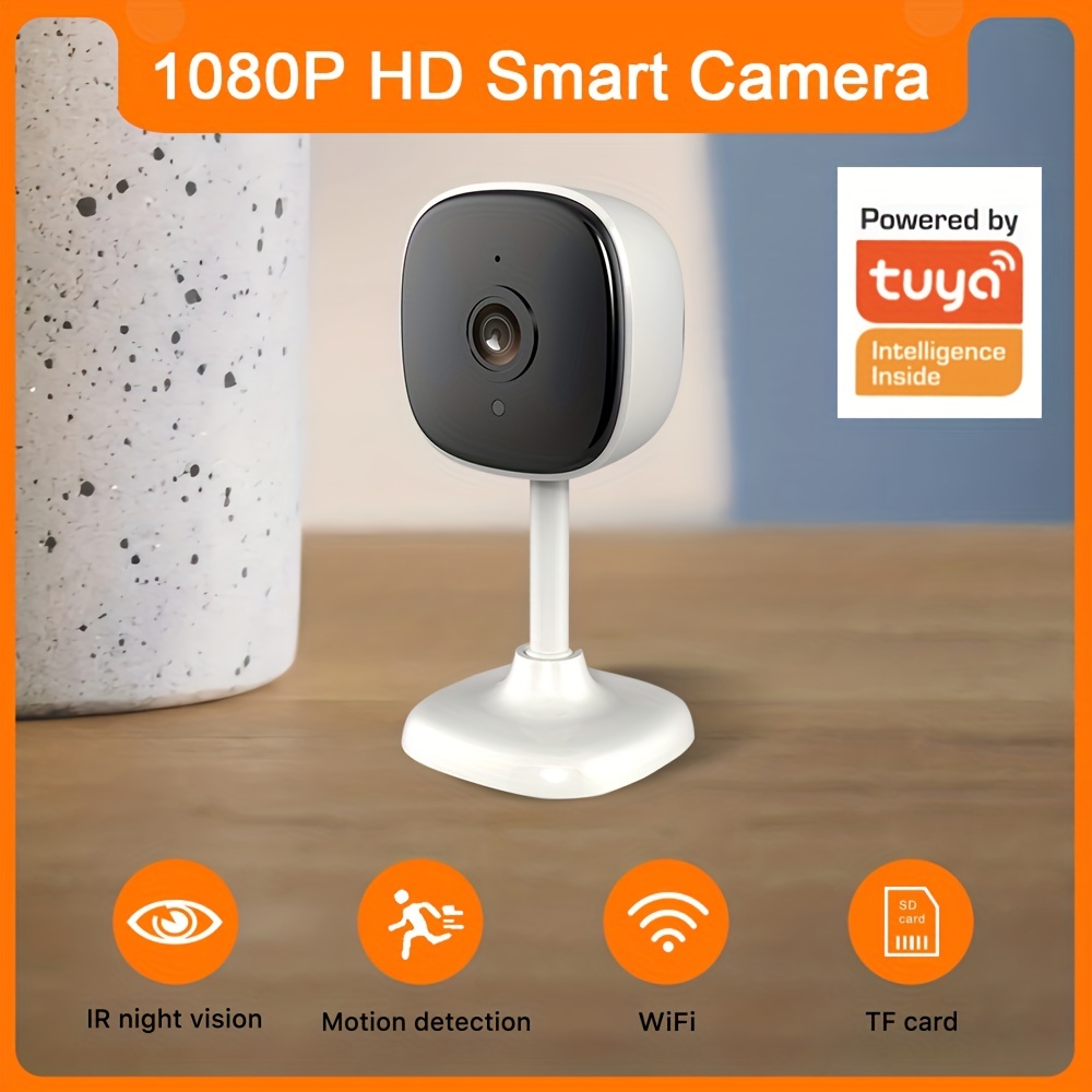 2MP 1080P HD Smart WiFi Camera Home Security IP Camera Baby Monitor,  Support 128GB TF-card Storage, Motion Detection, Remote Control, IR  Distance 5m, With USB Cable Without TF/SD Card