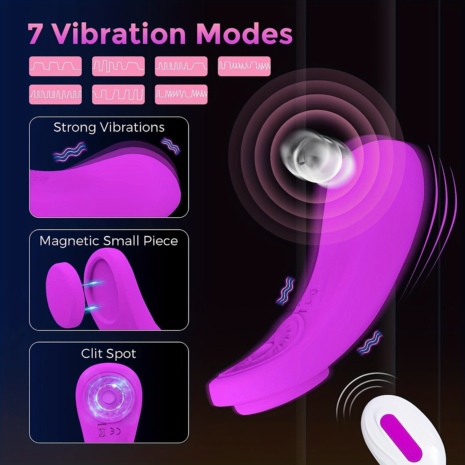Wearable Vibrator Wireless Remote Control Vibrator for Woman's