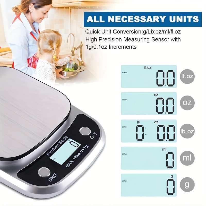 Food Scale Weight Grams Digital Kitchen Scales And Ounces - Temu