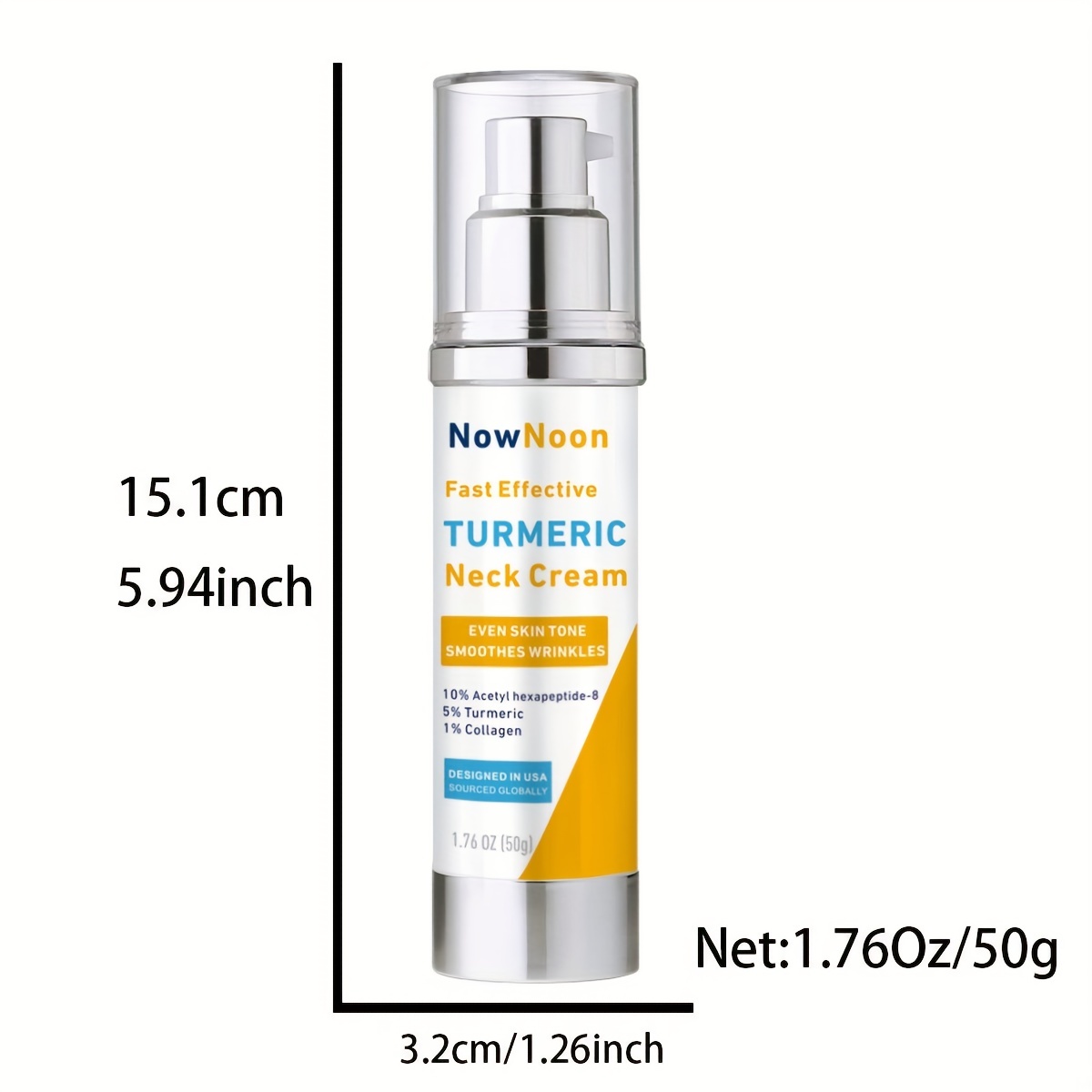 botox substrate fragment neck cream natural aging resistant neck moisturizer with acetyl hexapeptide 8 collagen hyaluronic acid day night wrinkle diminishing cream 1 76oz details 3