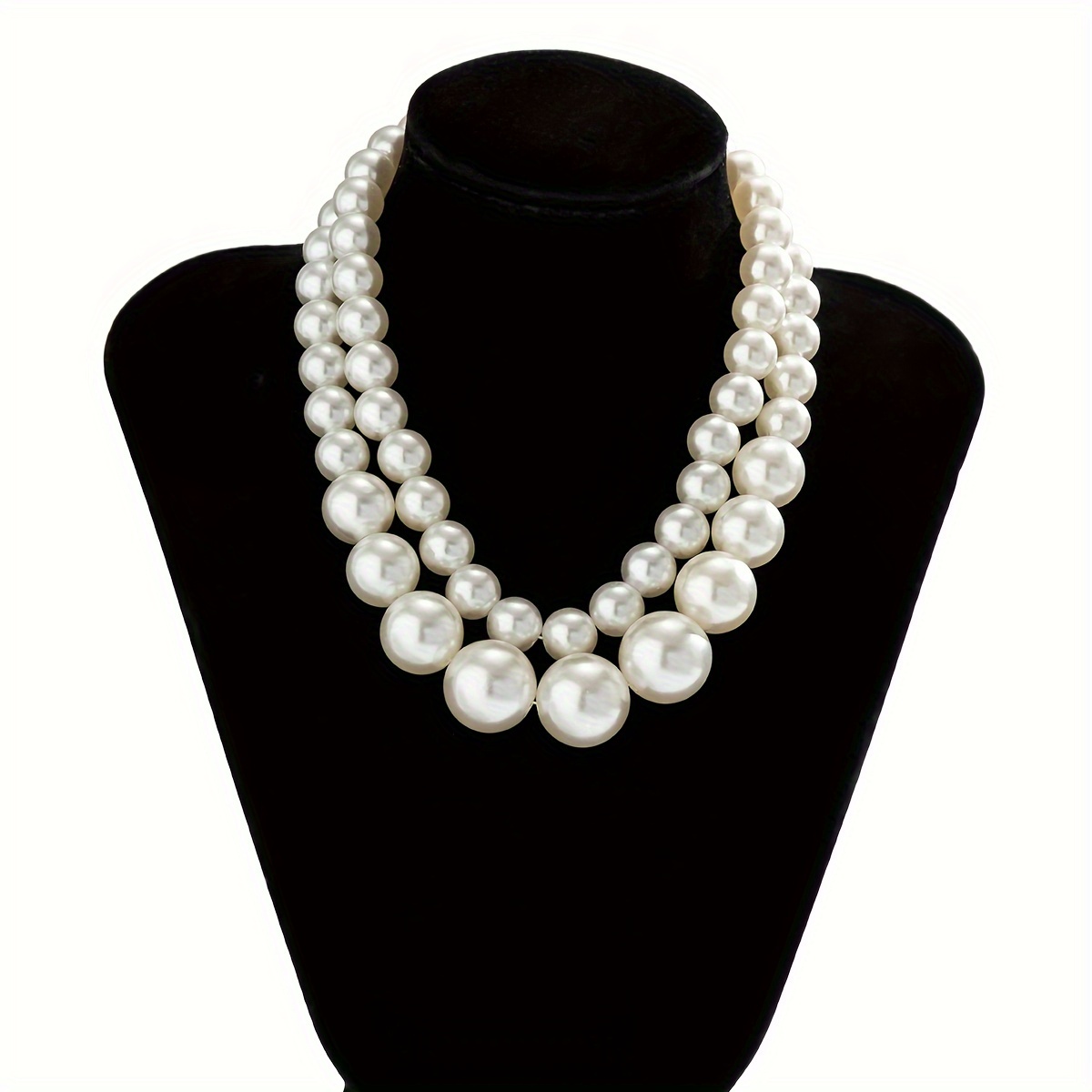 Baroque Style Faux Pearl Necklace Elegant Neck Accessories - Temu