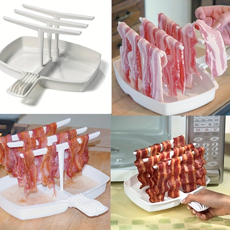 Microwave Bacon Maker Microwavable Bacon Grill Bacon - Temu