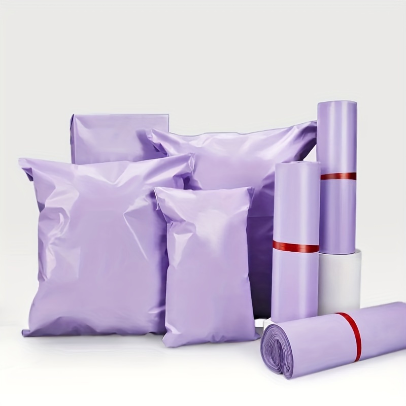 

50pcs Purple Courier Mailer Bags Poly Package Self-seal Mailing Express Bag Envelope Packaging Bags For Shipping Bags