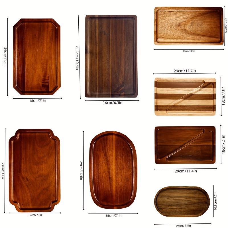 Bandeja mesa madera rectangular