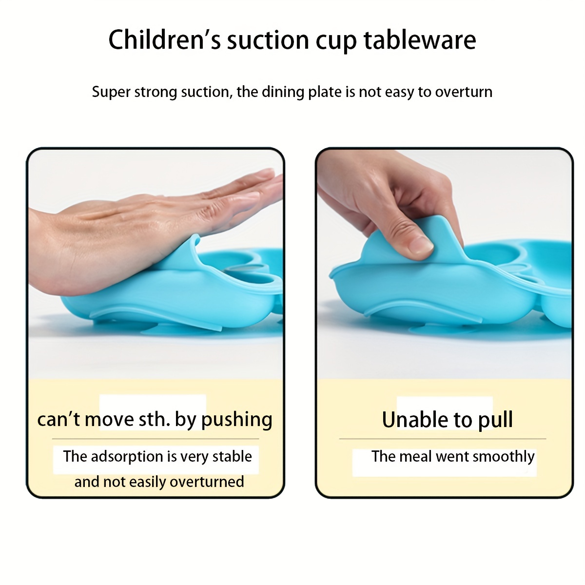 Plateau Repas En Silicone Pour Enfants Ensemble Ventouse Bol