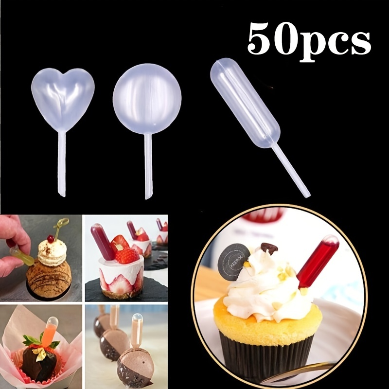 100 Lebensmittel-Pipetten 4ml Für Cupcakes & Desserts | Lebensmittelechter Kunststoff