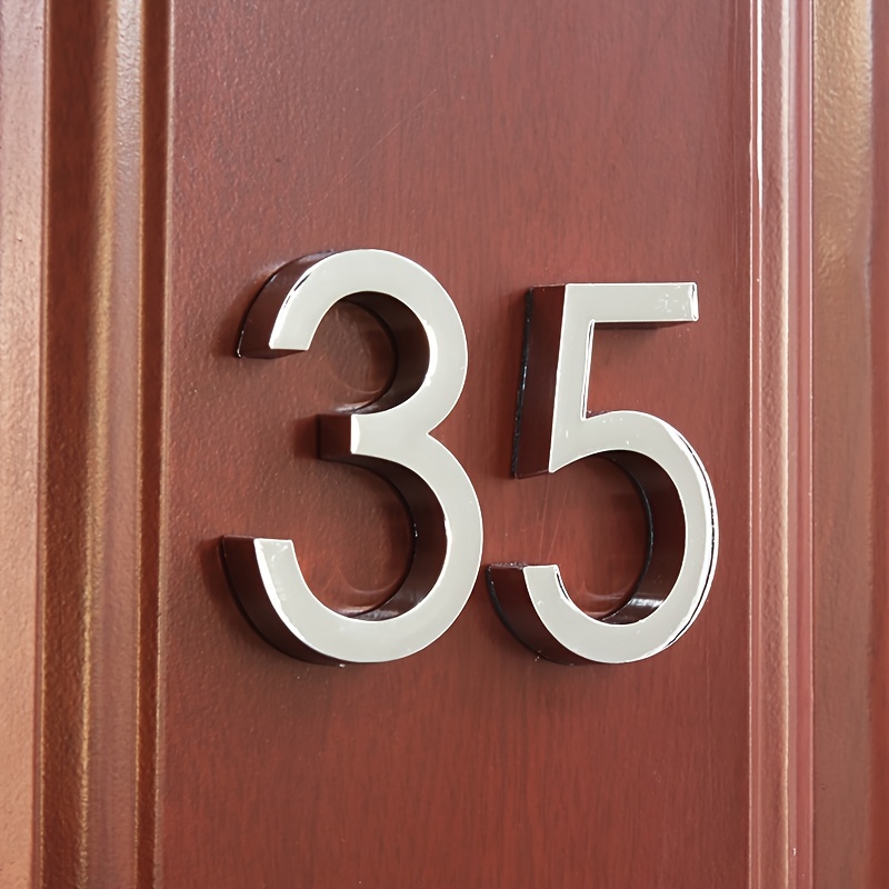 Floating Exterior House Number Black Zinc Alloy Numbers - Temu