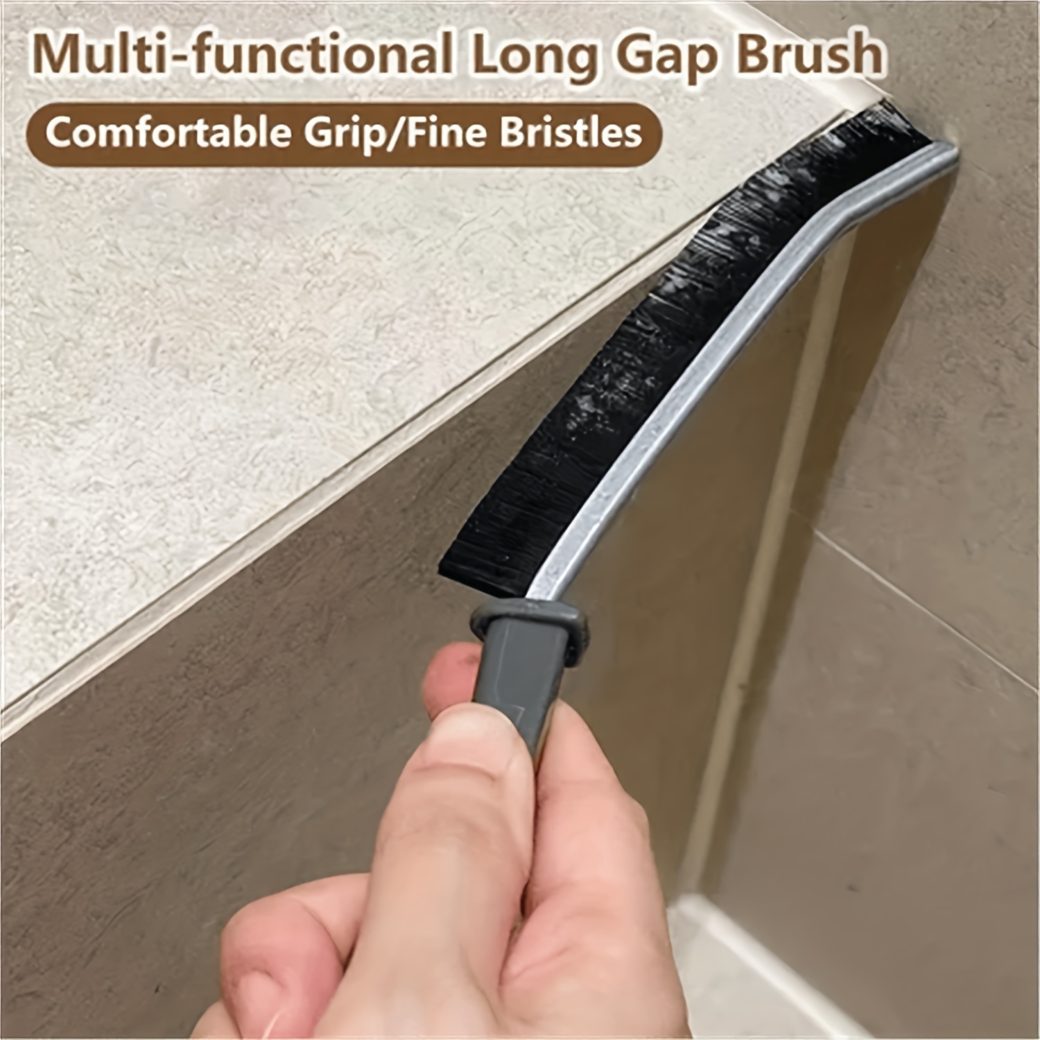 Multi - Function Bathroom Tile Floor Gap Cleaning Brush Window