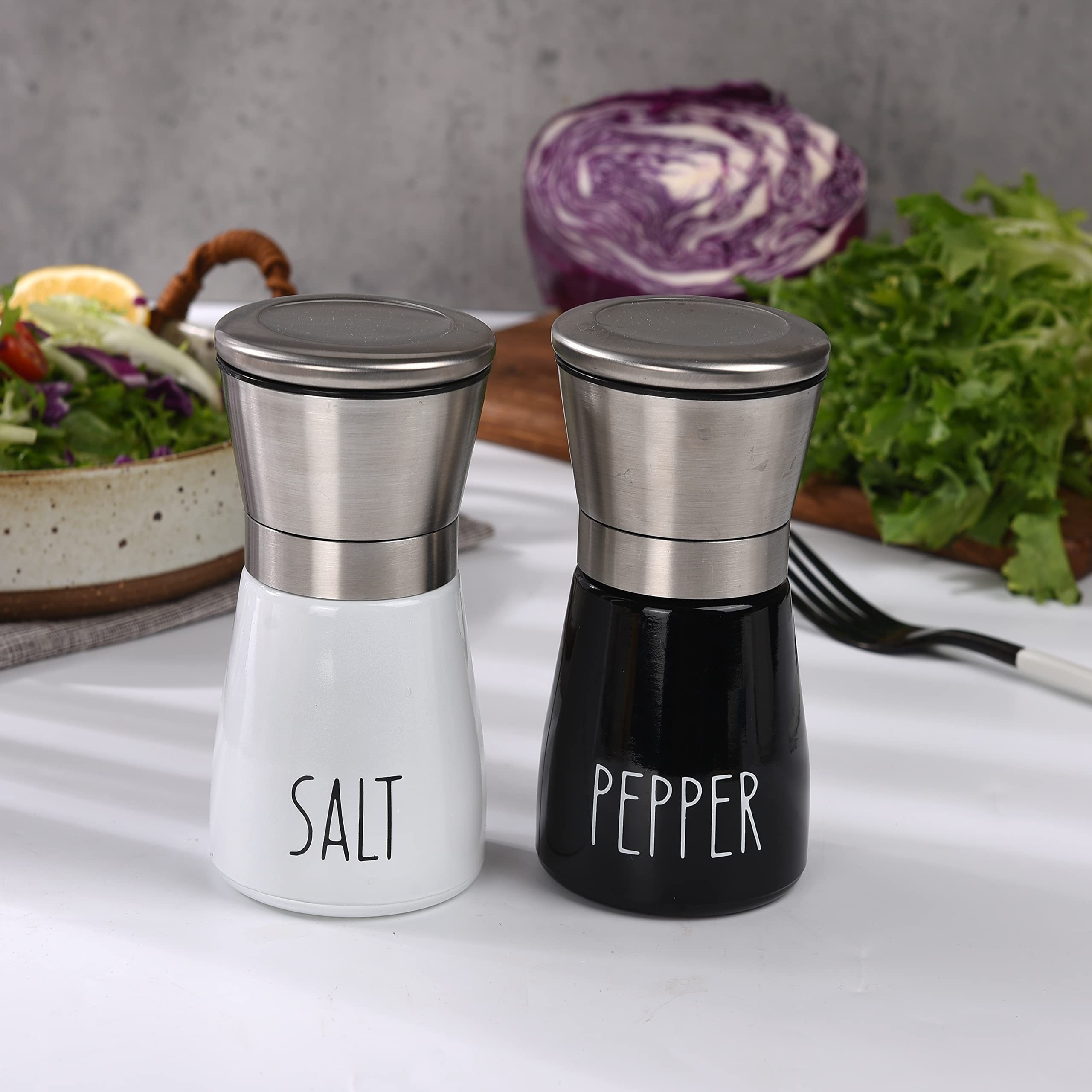 Salt, Pepper and Spice Adjustable Ceramic Mills