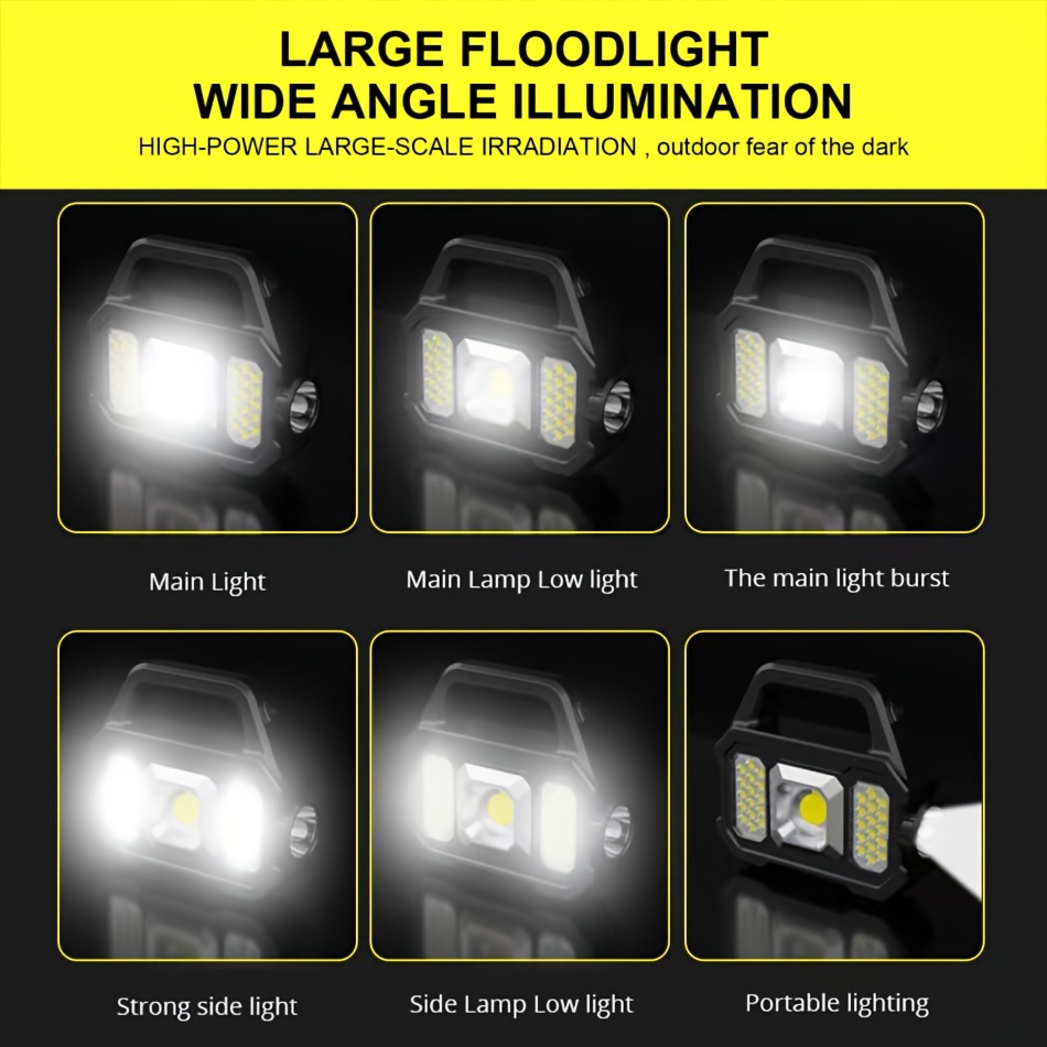 Solar Rechargeable Multifunctional Searchlight Outdoor - Temu