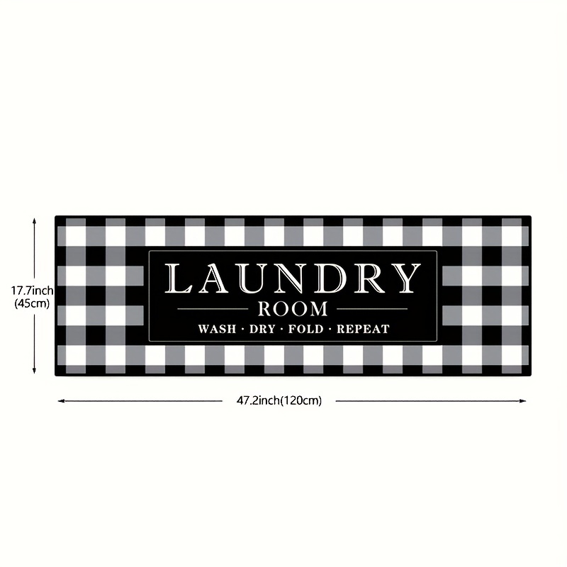 Rustic Rug Runner Non Slip Floor Mat Mudroom Laundromat Kitchen Bathroom