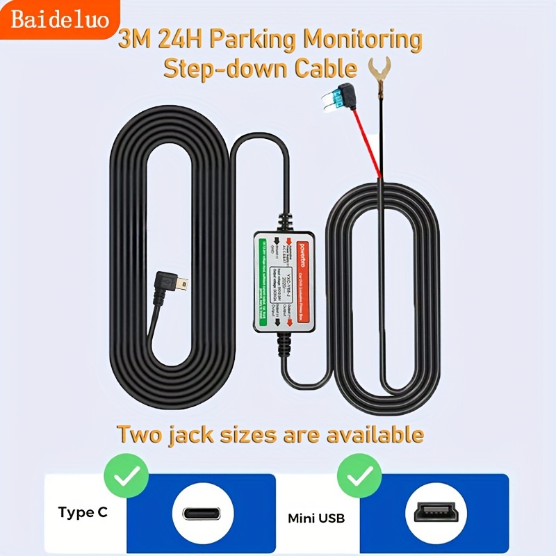 Kit de Câblage DDPAI Surveillance Parking 24h/24 (MicroUSB) pour MINI Pro