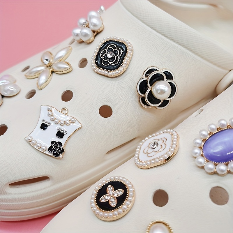 Luxury Rhinestone Jewelry Shoe Charms For Women Garden Shoes