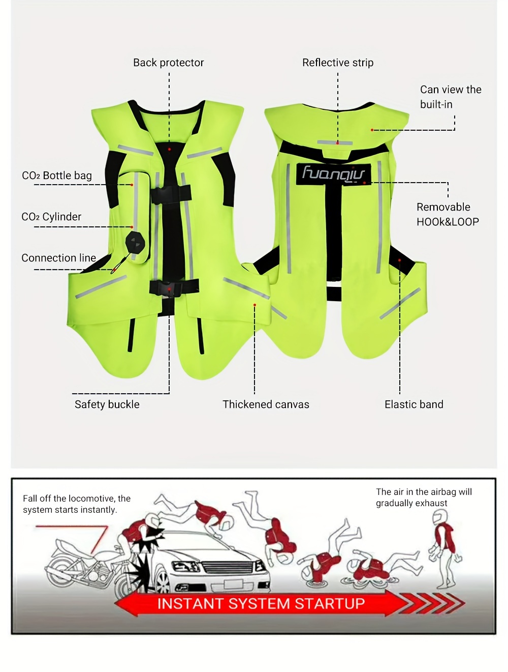 NEW Motorcycle Air-bag Vest Moto Racing Professional Advanced Air Bag  System Motocross Protective Airbag Airbag Jacket