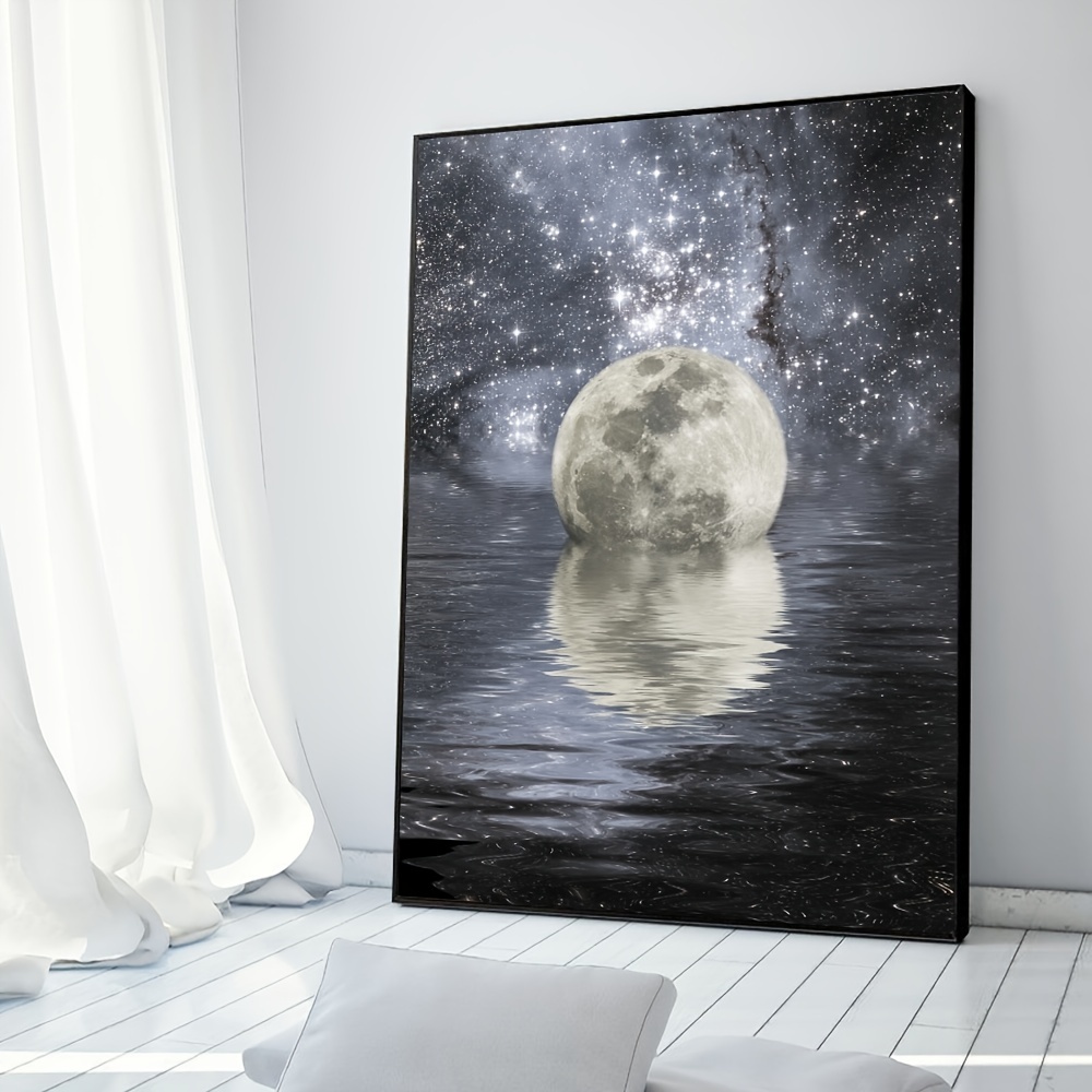 Moon And Words Wall Decor Painting Poster For Home Office Canvas Prints For  Decorations 11 16 5in No Frame Office  School Supplies Temu