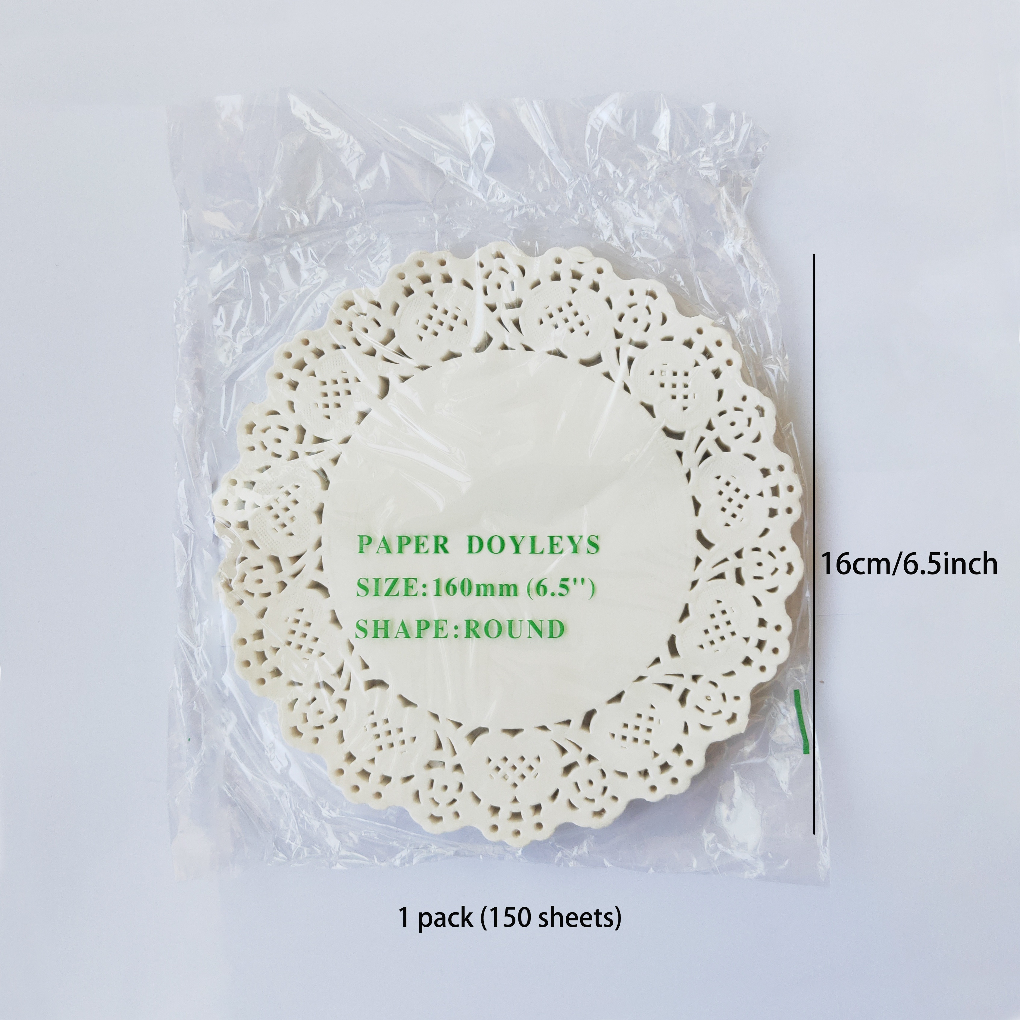  Paper Doilies Assorted Sizes - White Round Lace Paper Doilies  for Cakes, Desserts, Tableware Food Decoration, Pack of 150(6, 8, and 10  Inch) : Home & Kitchen