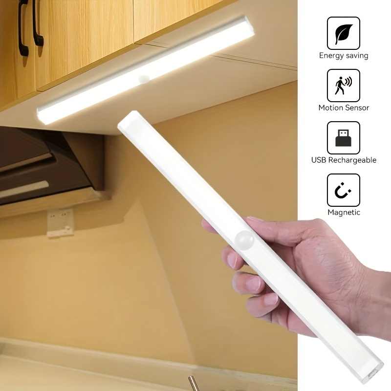 LED Unterbauleuchte, 40cm Ultra Dünn Sensor Licht, 3 Farben Dimmbare  Schrankbeleuchtung, Küchenleuchte Unterbau mit Stick-On Magnetstreifen für  Küche