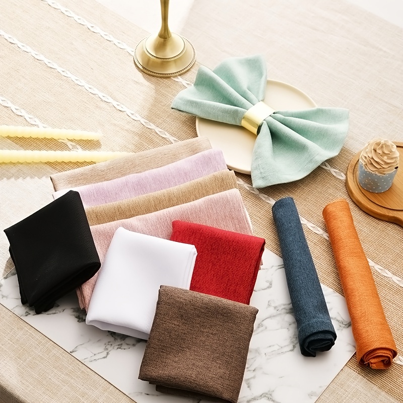 Kitchen Napkins Cloths, Dinner Napkins, Soft And Comfortable, Reusable  Napkins, Durable Linen Napkins, Perfect Table Napkins, Multicolor Napkins  For Evening, Party, Wedding, Cocktail, Thanksgiving, Halloween, Christmas  And Daily Use, - Temu