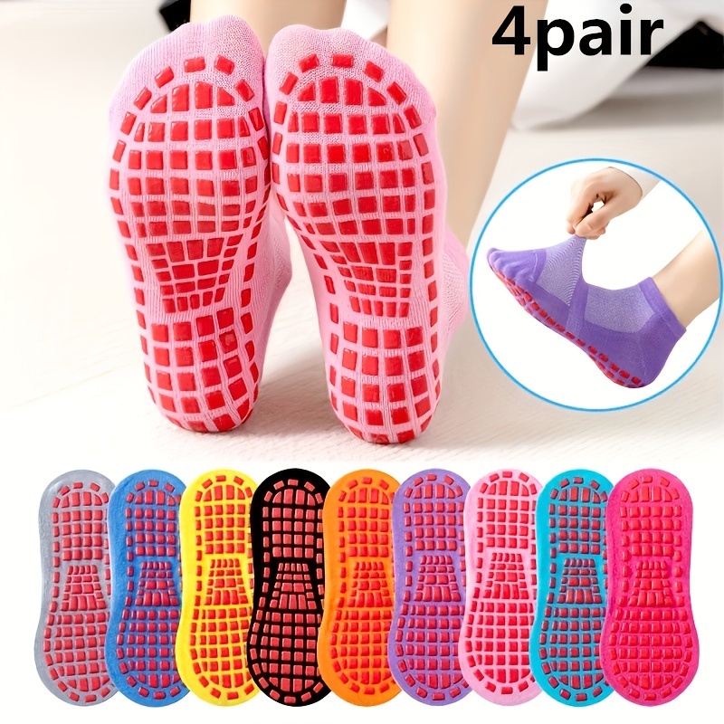 10 Pairs Pack Trampoline Socks Silicone Non-slip Floor Socks