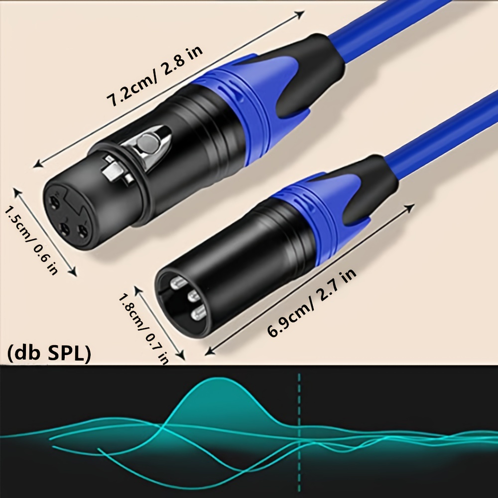 2 cables de micrófono de 25 pies, par de cables de micrófono/XLR a XLR,  cable XLR macho a XLR hembra de 25 pies, cables de serpiente equilibrados