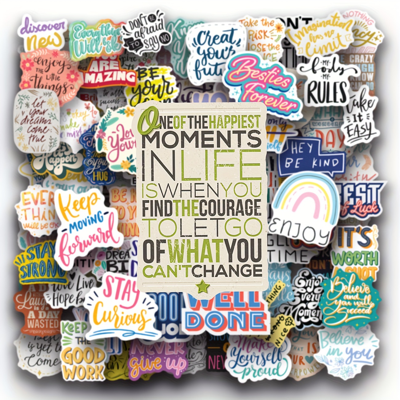 Inspirational Quote Stickers: Motivational Positive Messages - Temu