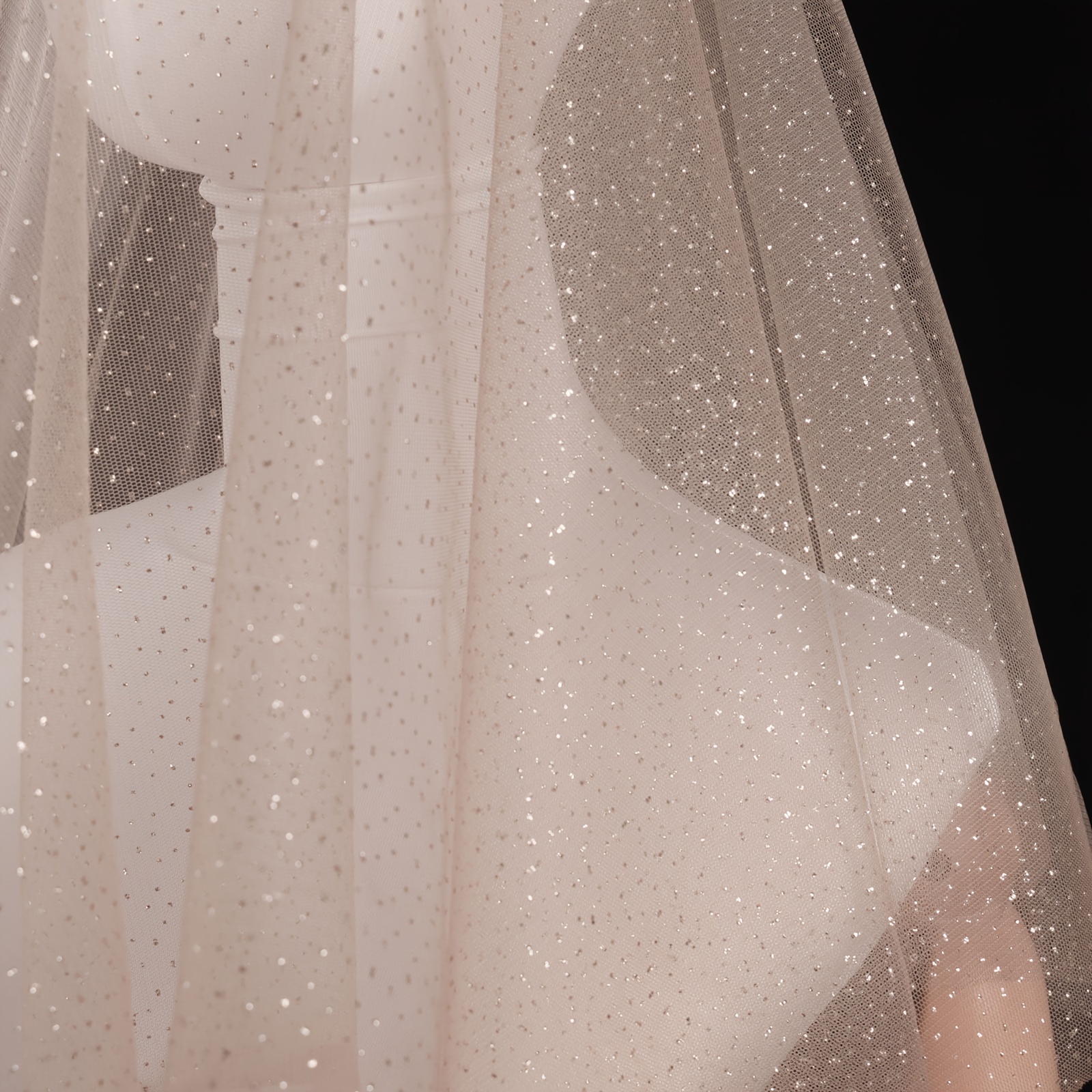 HAVII 60 x 8 Yards Gold Glitter Tulle Fabric Rolls Sequin Sheer Fabric for  Bridal Veil Wedding Arch Backdrop Decor Tutu Skirts DIY Sewing Craft