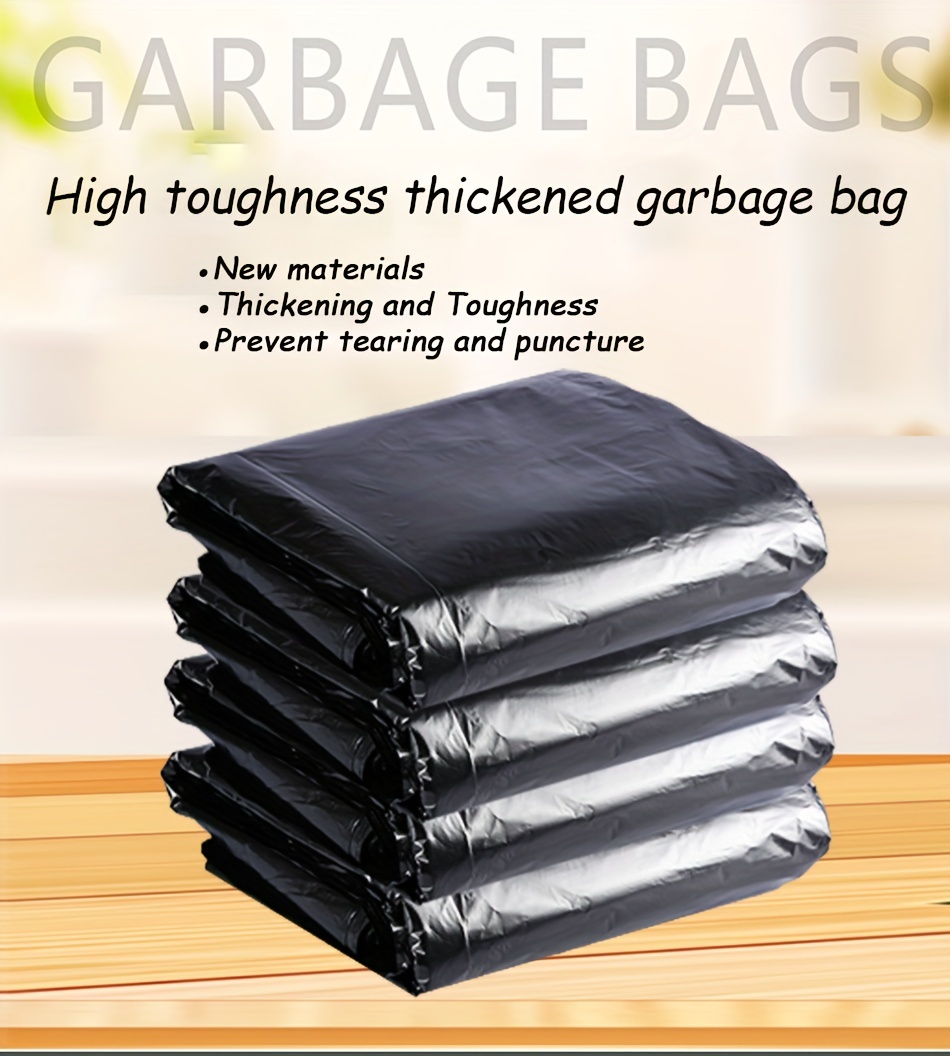 Large Thickened Garbage Bag Black Large Extra Large Kitchen - Temu