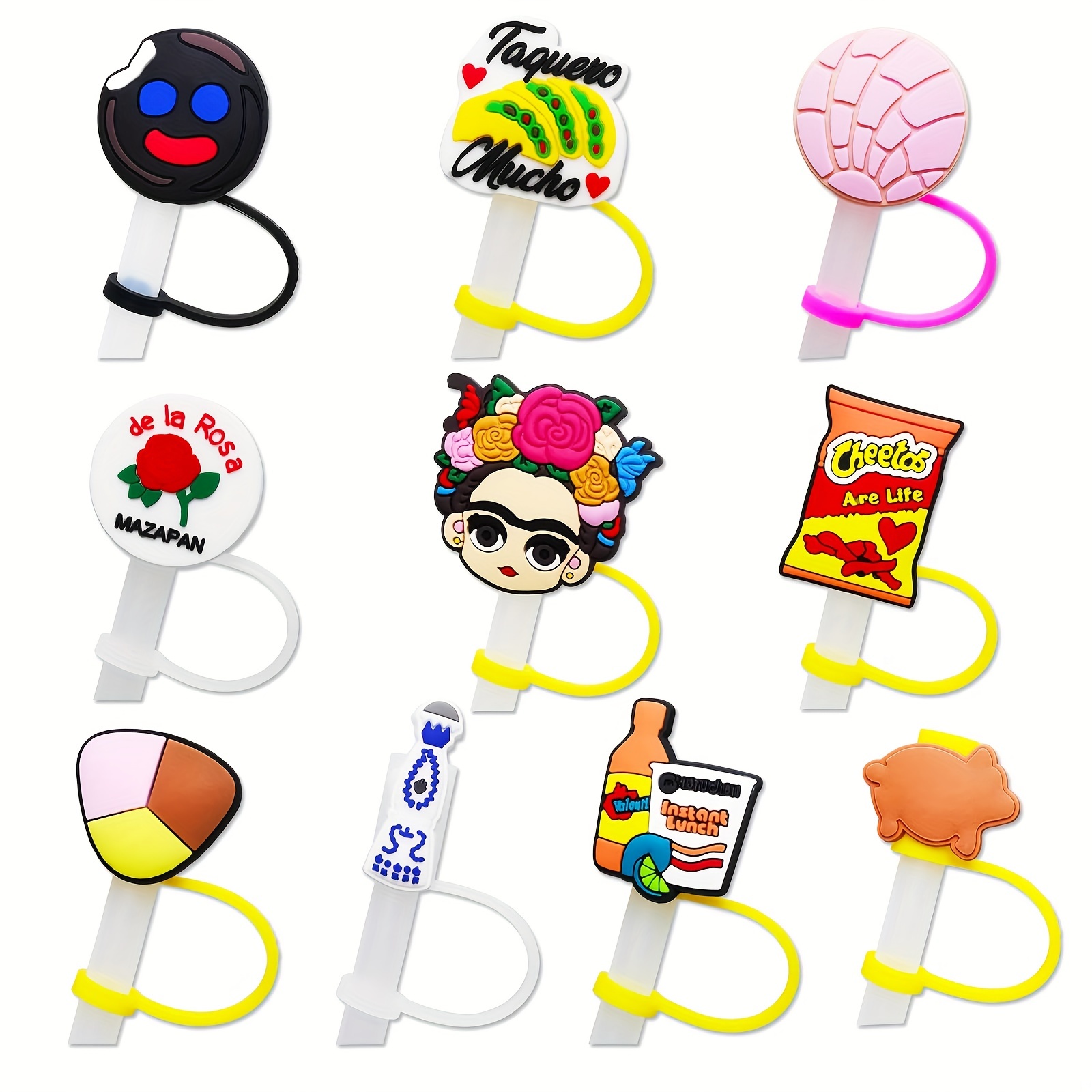 Lovely Cartoon Reusable Drinking Straw Plugs, Dustproof Spill-proof Straw  Cover For Stanley Cup Straws - Temu Italy