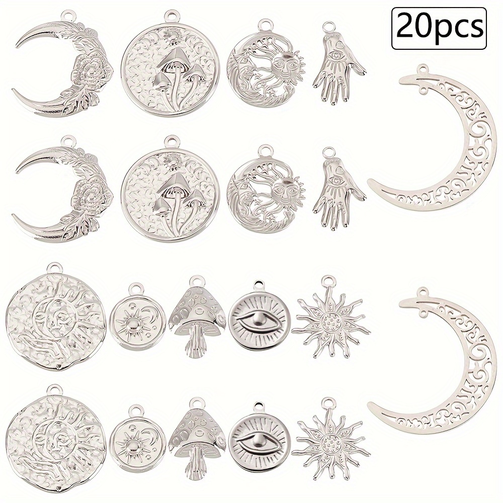 30/50/100pcs Random Mix Cute Floating Charms For Jewelry Making