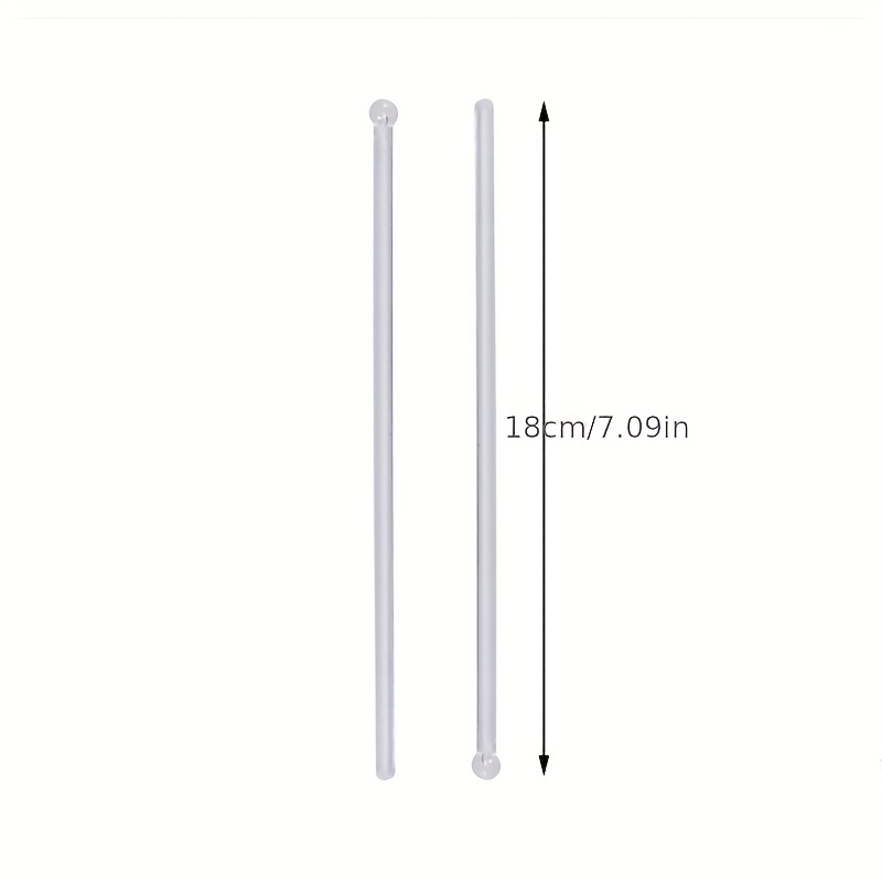 Plastic Coffee Stirrers Sticks, 7 Inch Coffee Stirrer Sip Straws,  Disposable Drink Stirrer Sticks Health and Safety Three-hole Coffee Straw ( Coffee, 50pcs) 