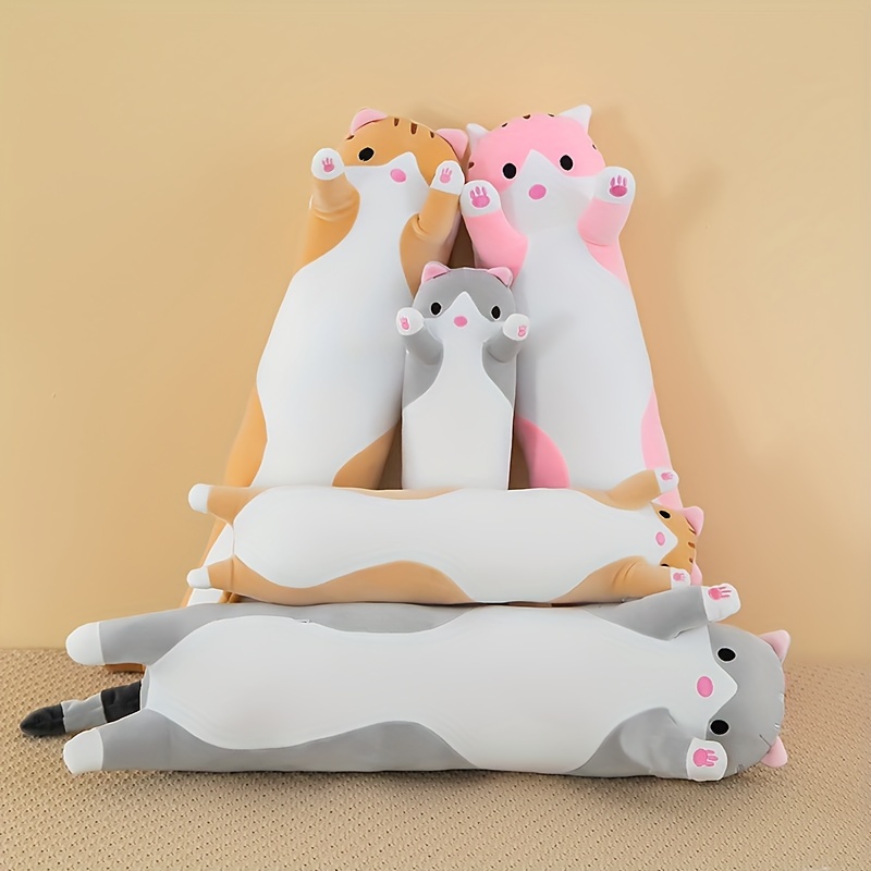 50cm bonito realista 3d gato brinquedos de pelúcia recheado macio animal  boneca simulação sono travesseiro sofá almofada dos desenhos animados  boneca casa decoração presente - AliExpress