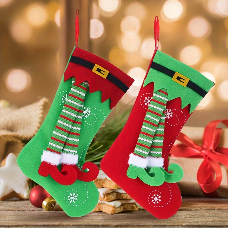 Décorations de jambes d'elfe de Noël, Ornement de jambes d'elfe de