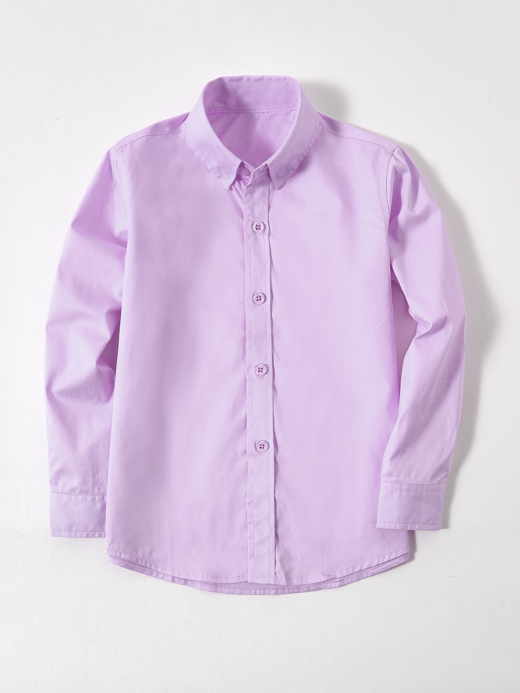 Boys purple long cheap sleeve shirt